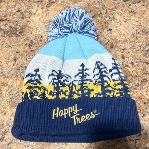 NWOT Bob Ross Happy Trees Adult Beanie